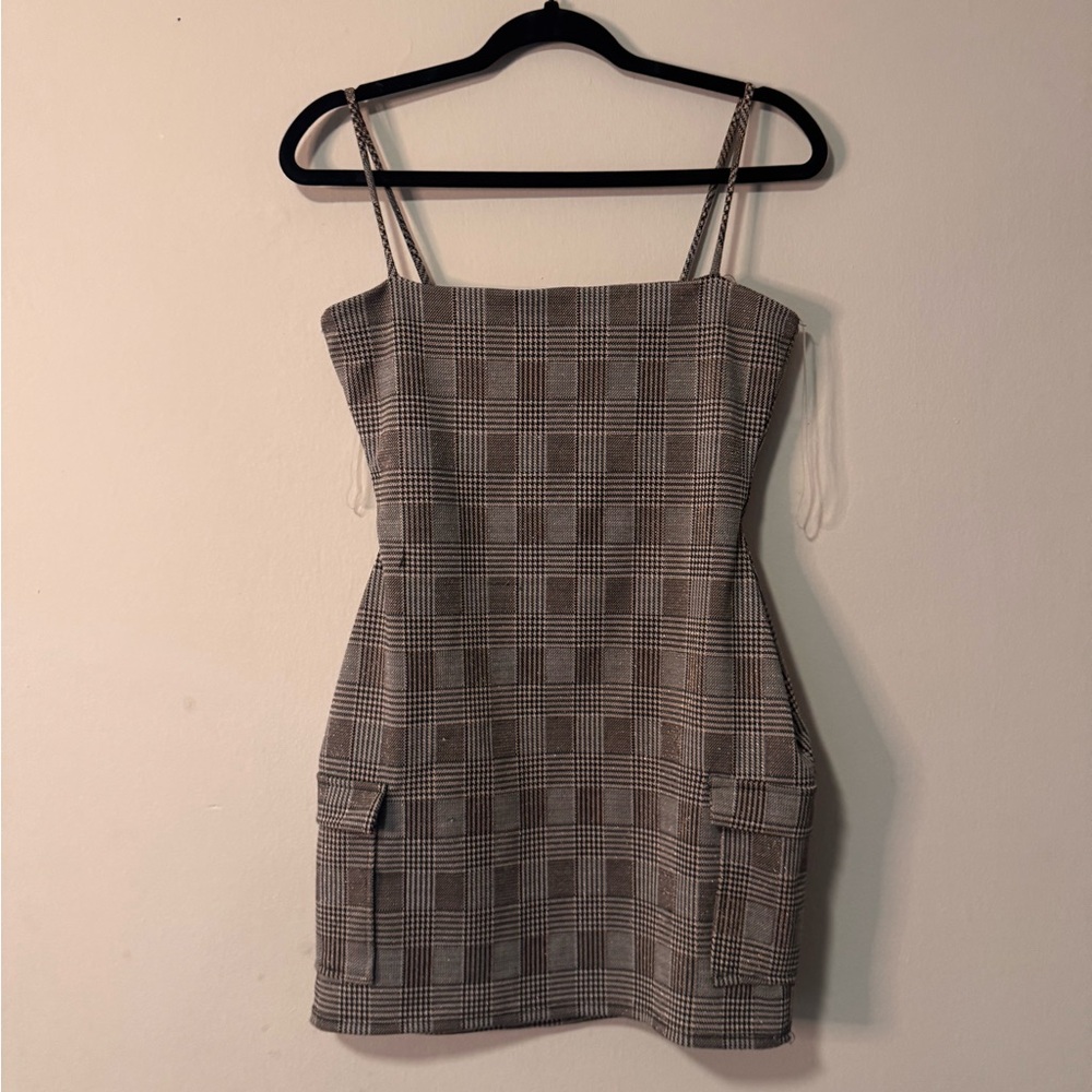 Plaid Sleeveless Dress